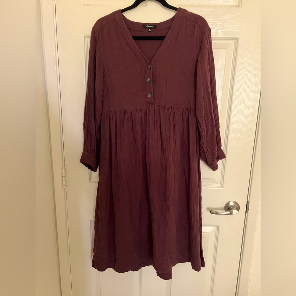 Madewell brand 3/4 sleeve dress